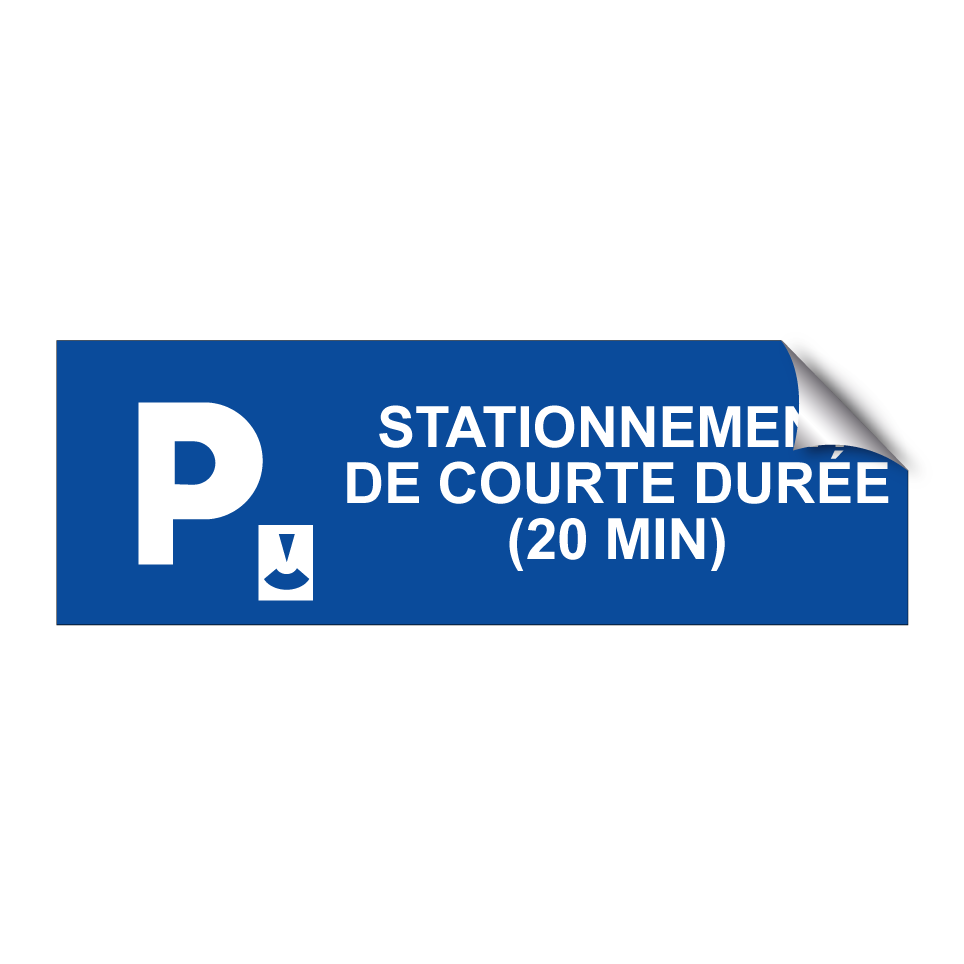 Stationnement de courte durée (20 min)