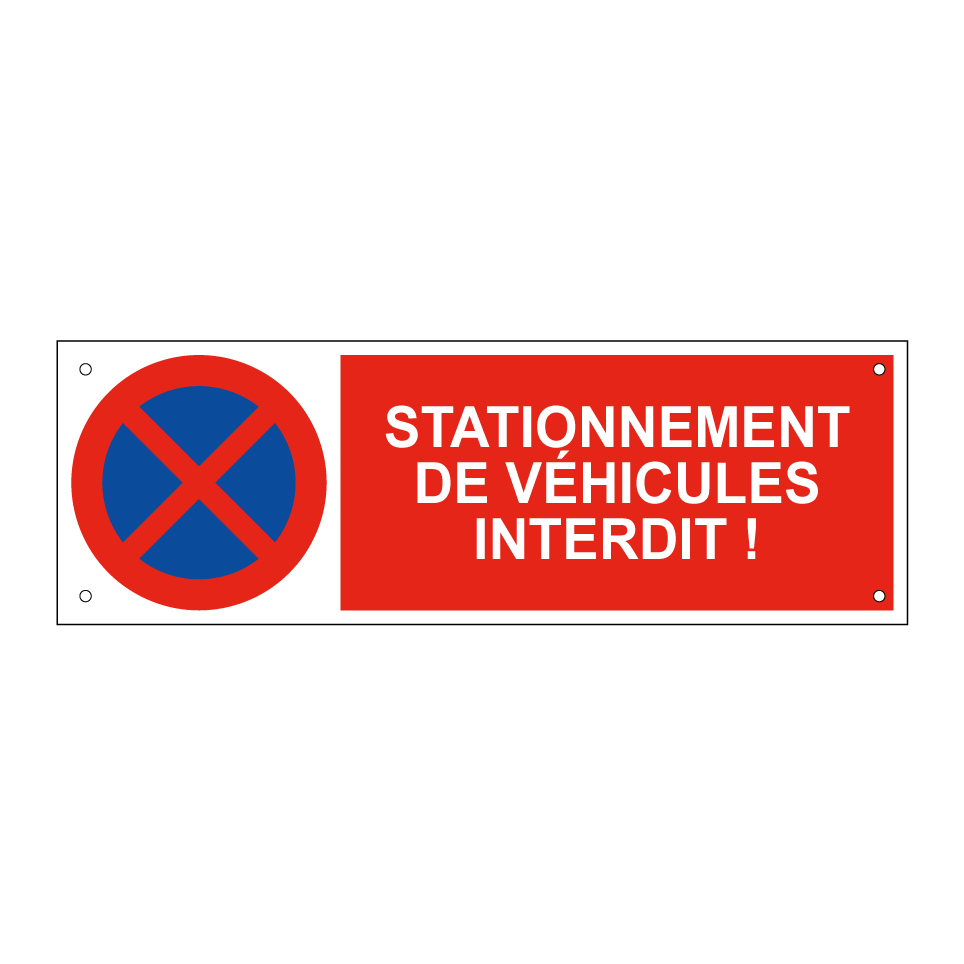 Stationnement de véhicules interdit !