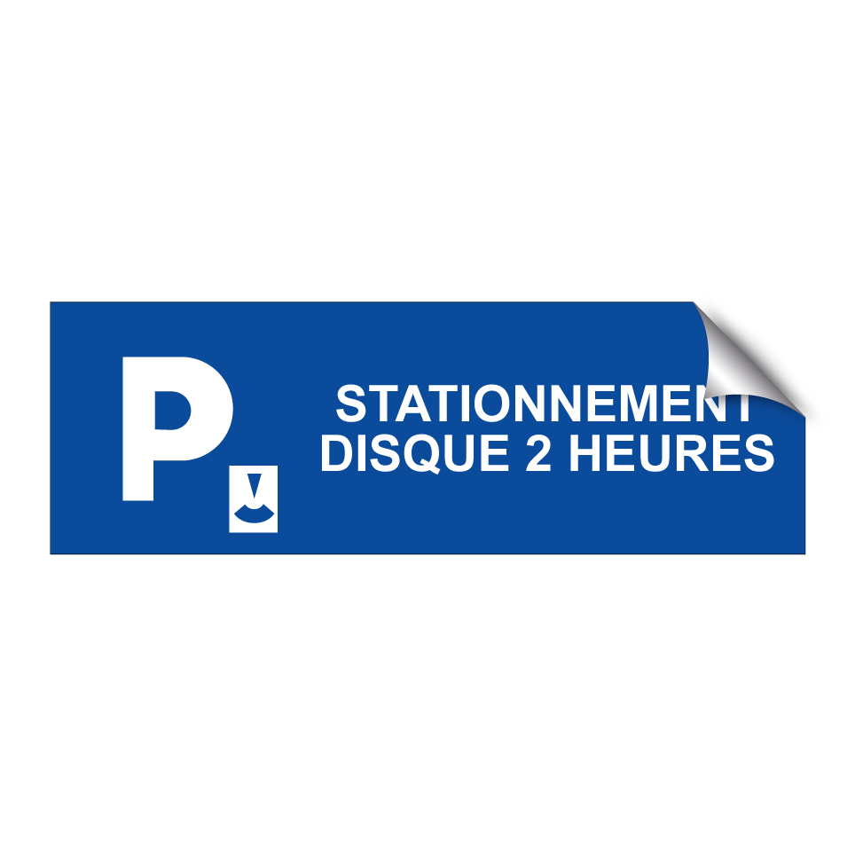 Stationnement disque 2 heures