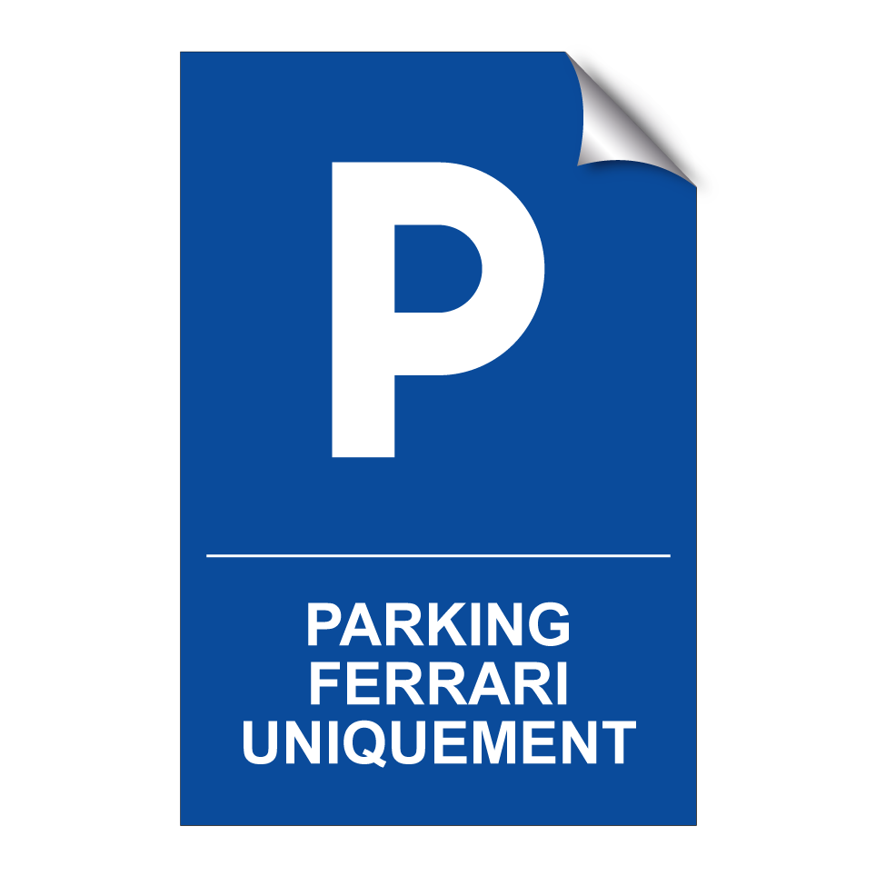 Parking Ferrari uniquement