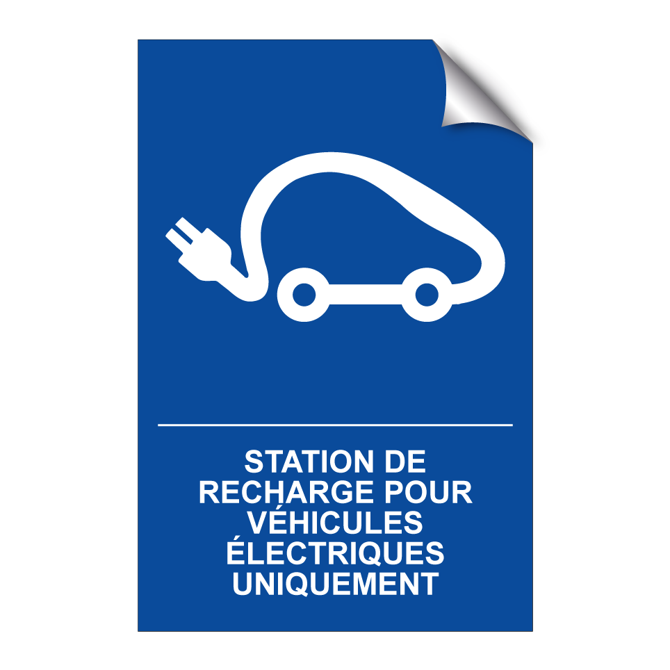 Station de recharge pour véhicules électriques uniquement