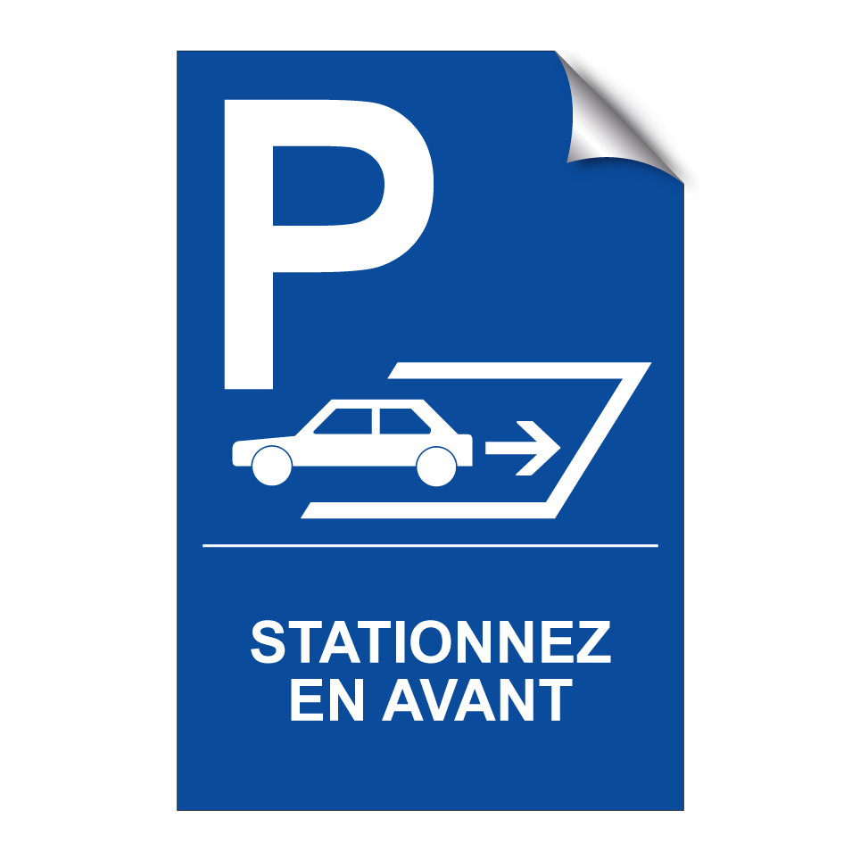 Stationnez en avant