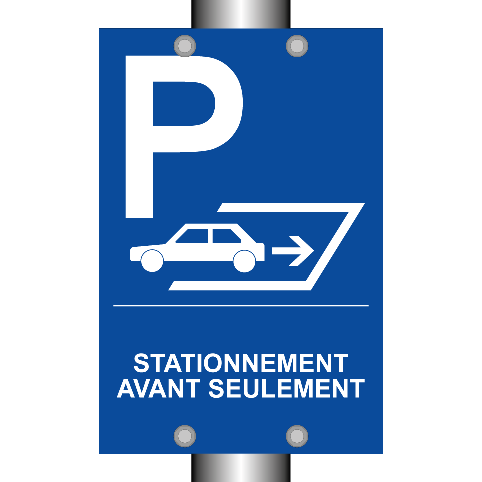 Stationnement avant seulement