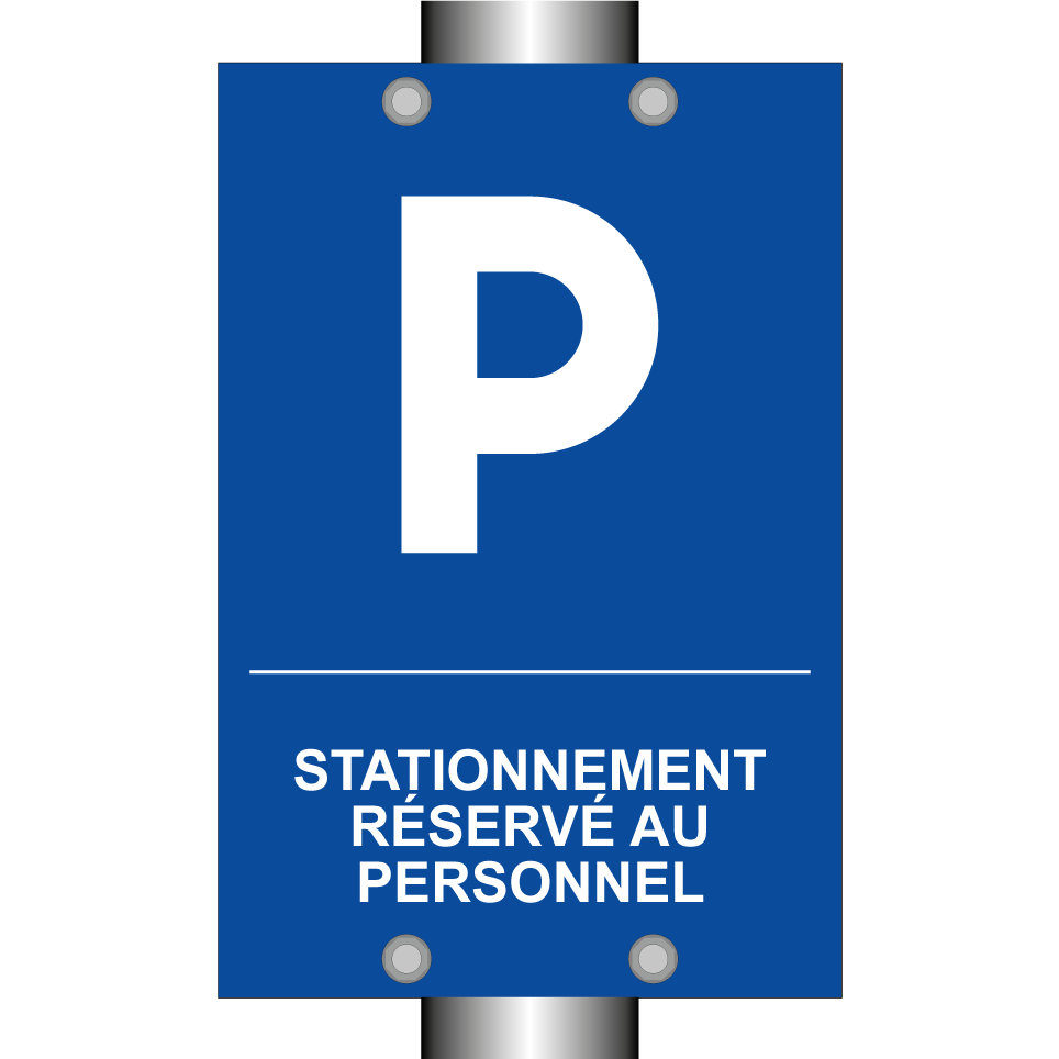 Stationnement réservé au personnel