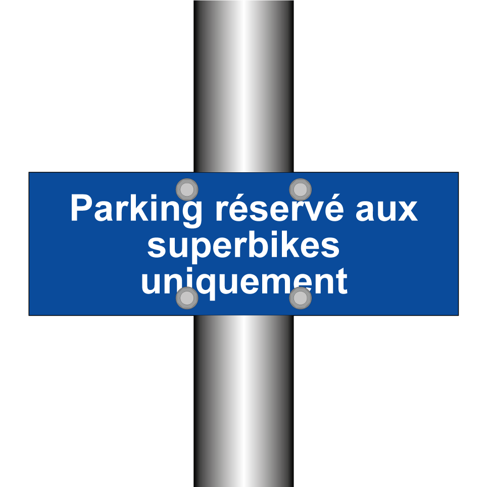 Parking réservé aux superbikes uniquement