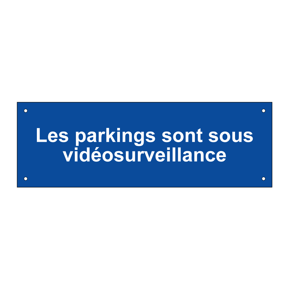 Les parkings sont sous vidéosurveillance