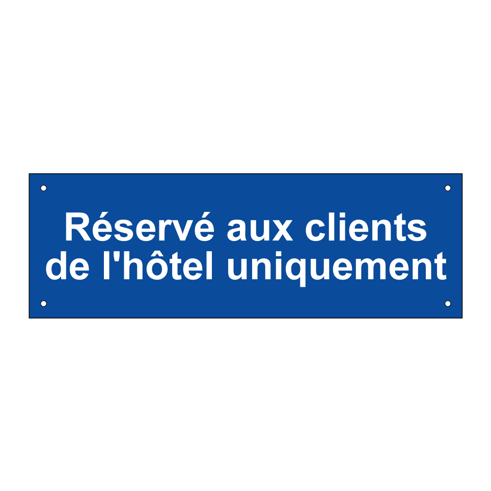 Réservé aux clients de l'hôtel uniquement