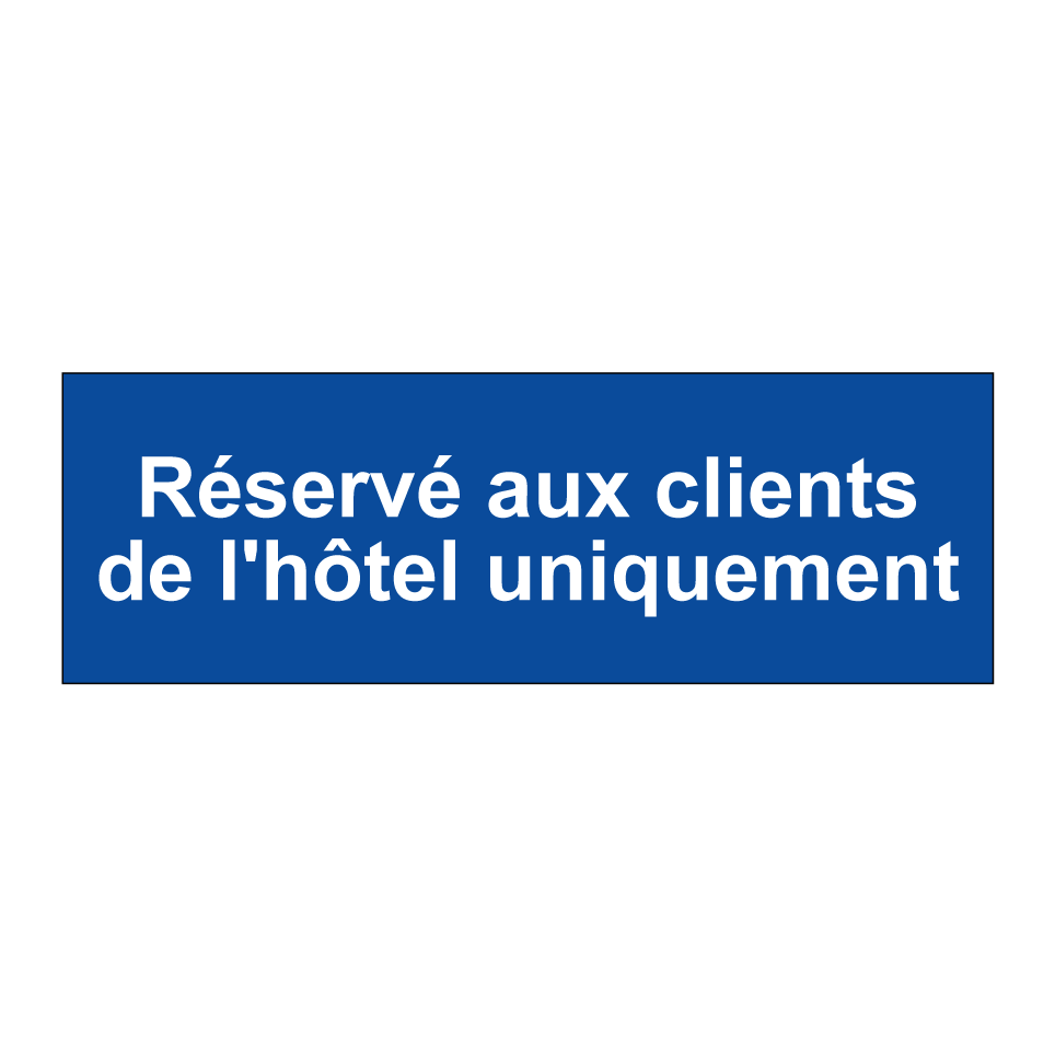 Réservé aux clients de l'hôtel uniquement