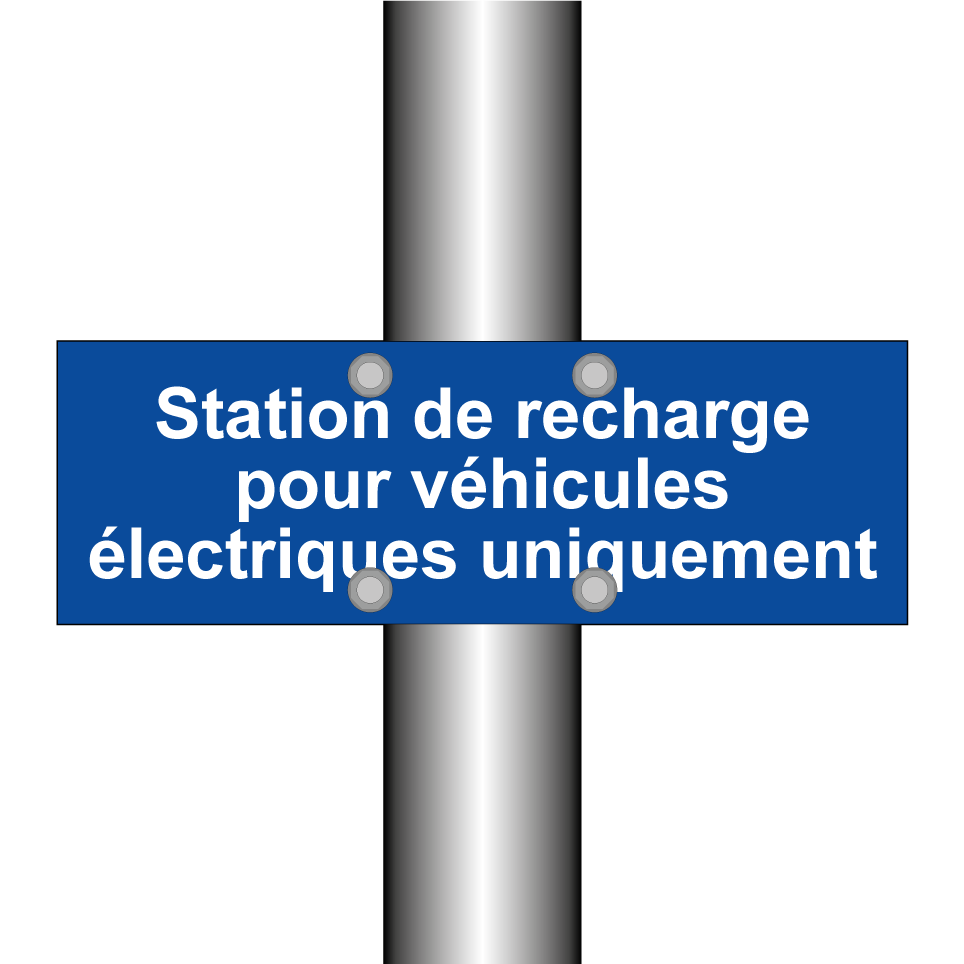 Station de recharge pour véhicules électriques uniquement