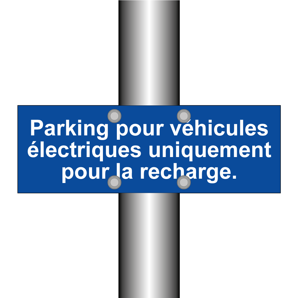 Parking pour véhicules électriques uniquement pour la recharge.