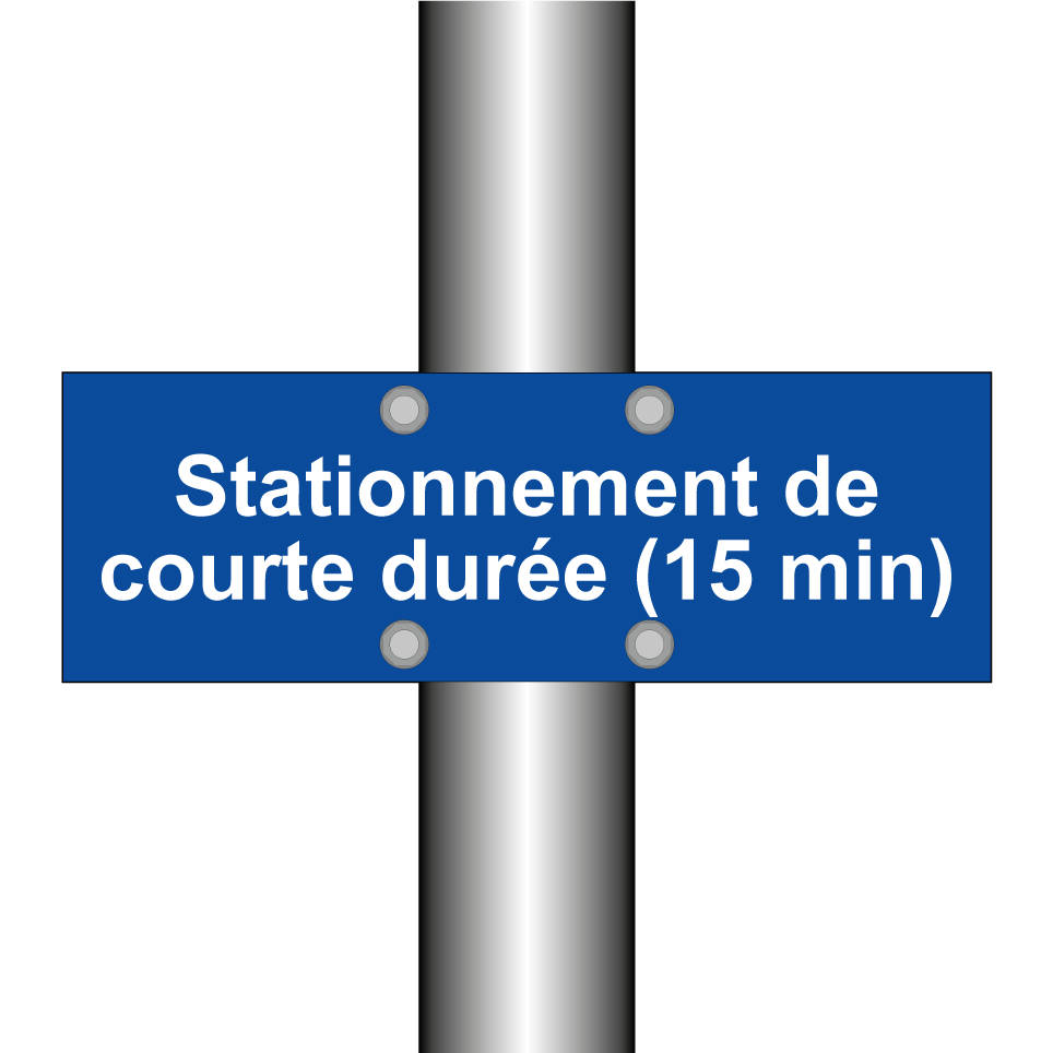 Stationnement de courte durée (15 min)