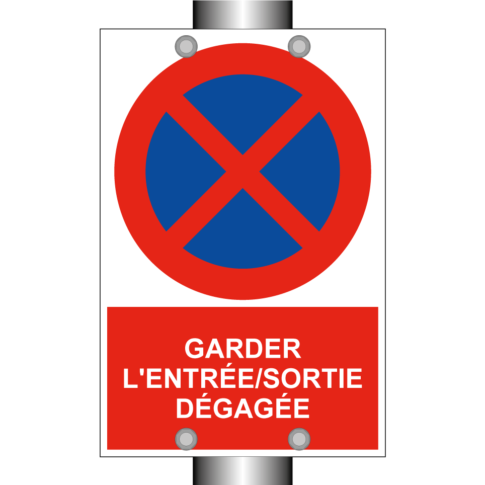 Garder l'entrée/sortie dégagée