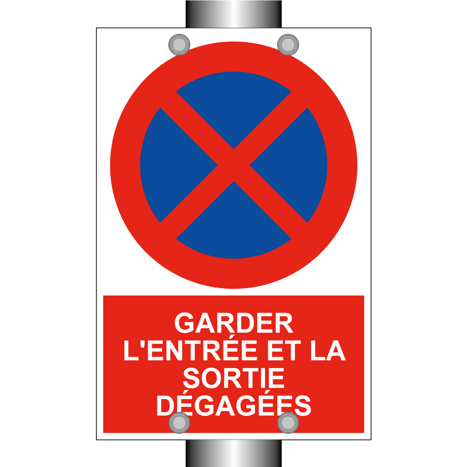 Garder l'entrée et la sortie dégagées