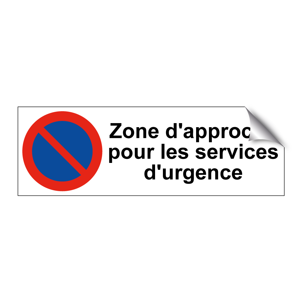 Zone d'approche pour les services d'urgence