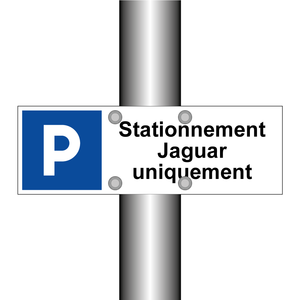 Stationnement Jaguar uniquement