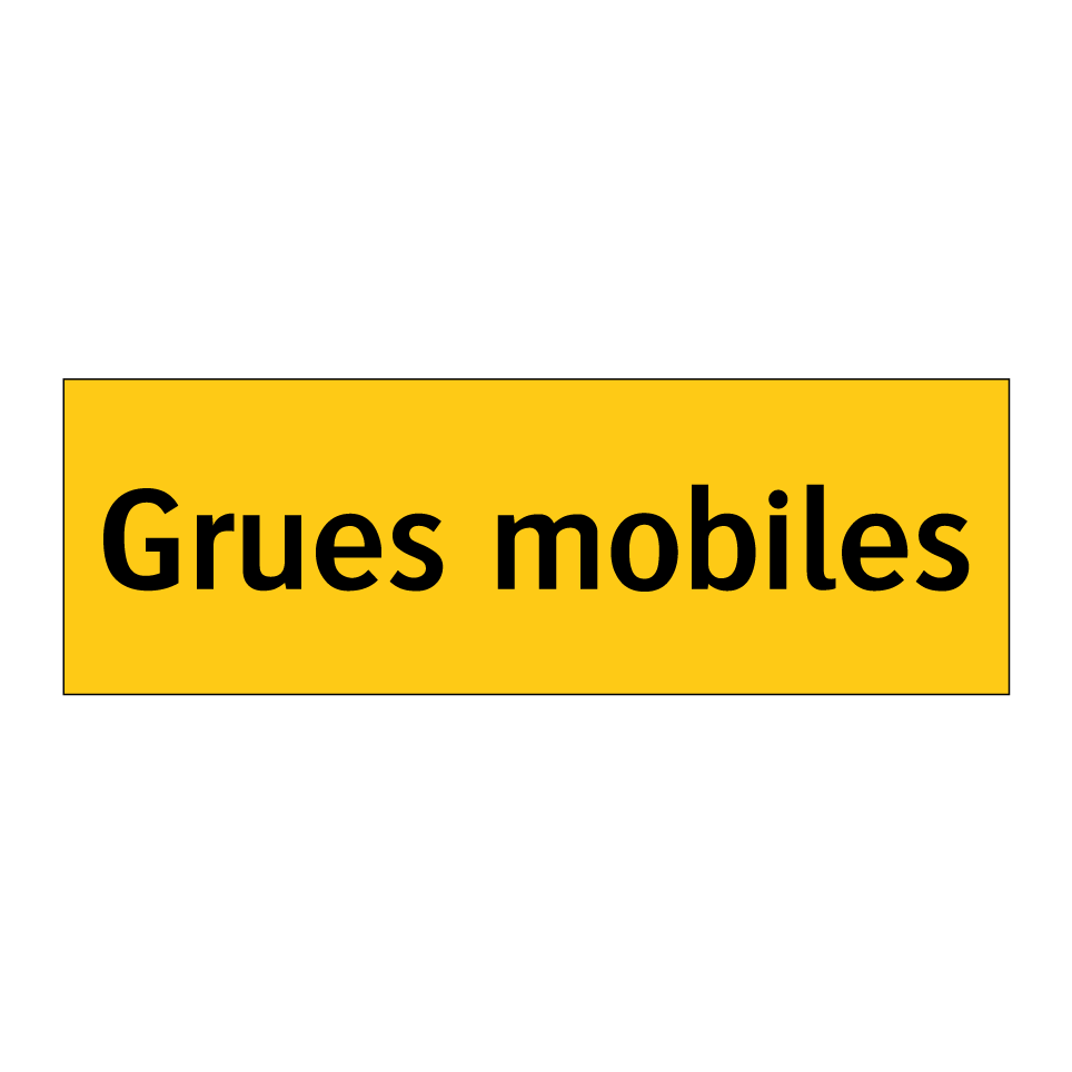 Grues mobiles