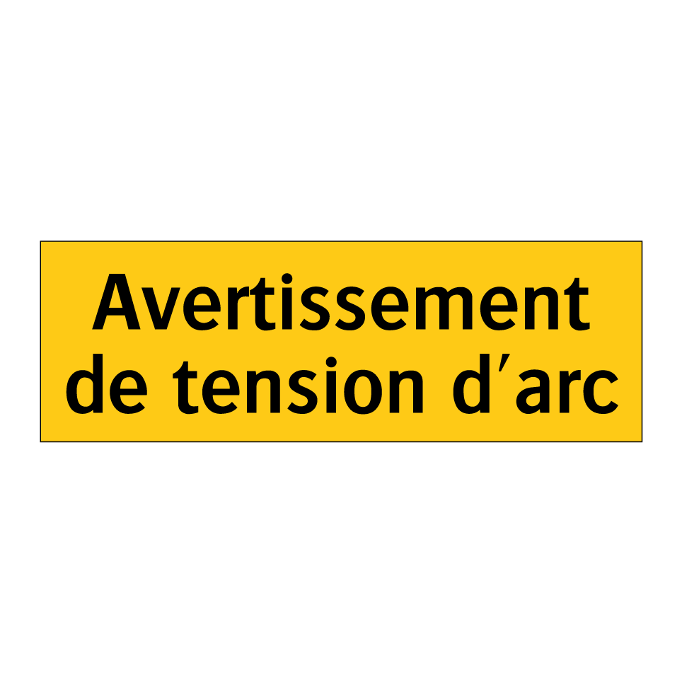 Avertissement de tension d'arc