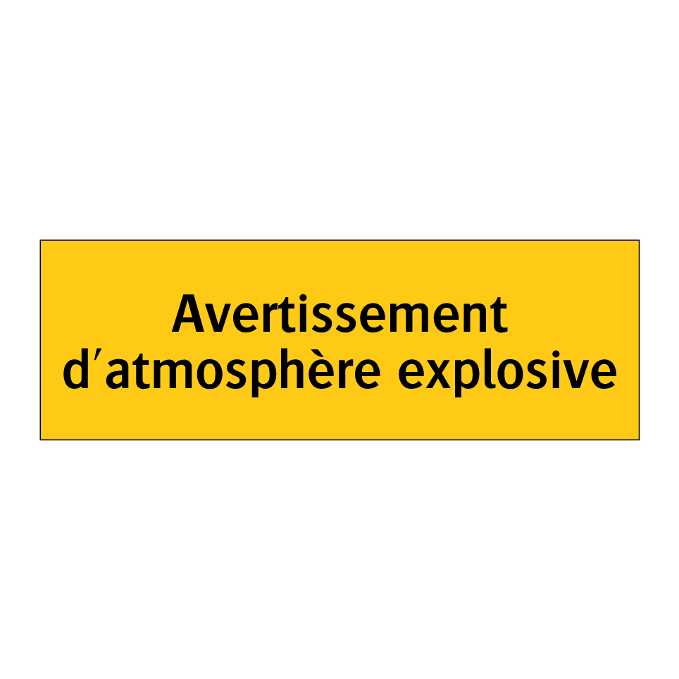 Avertissement d'atmosphère explosive