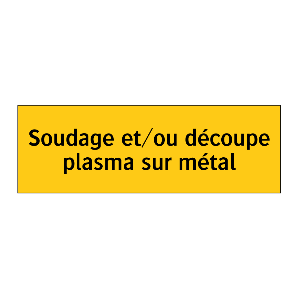 Soudage et/ou découpe plasma sur métal