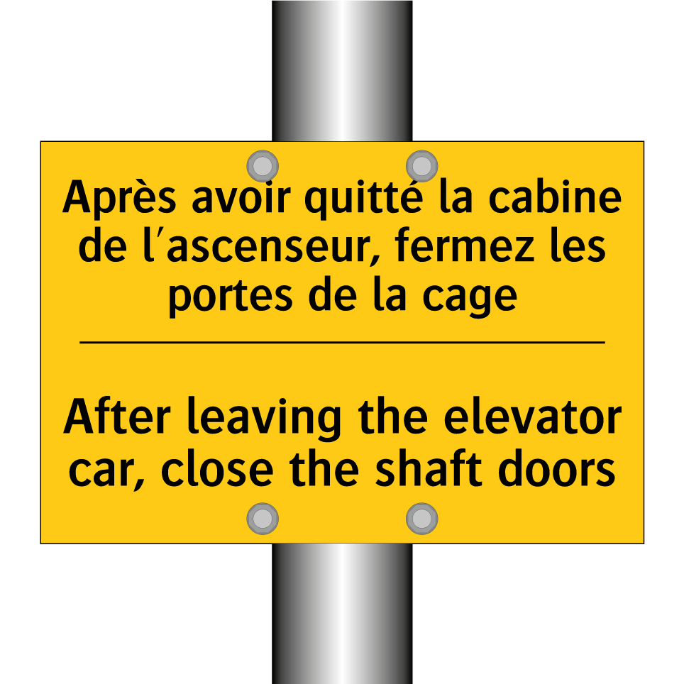 Après avoir quitté la cabine de /.../ - After leaving the elevator car, /.../