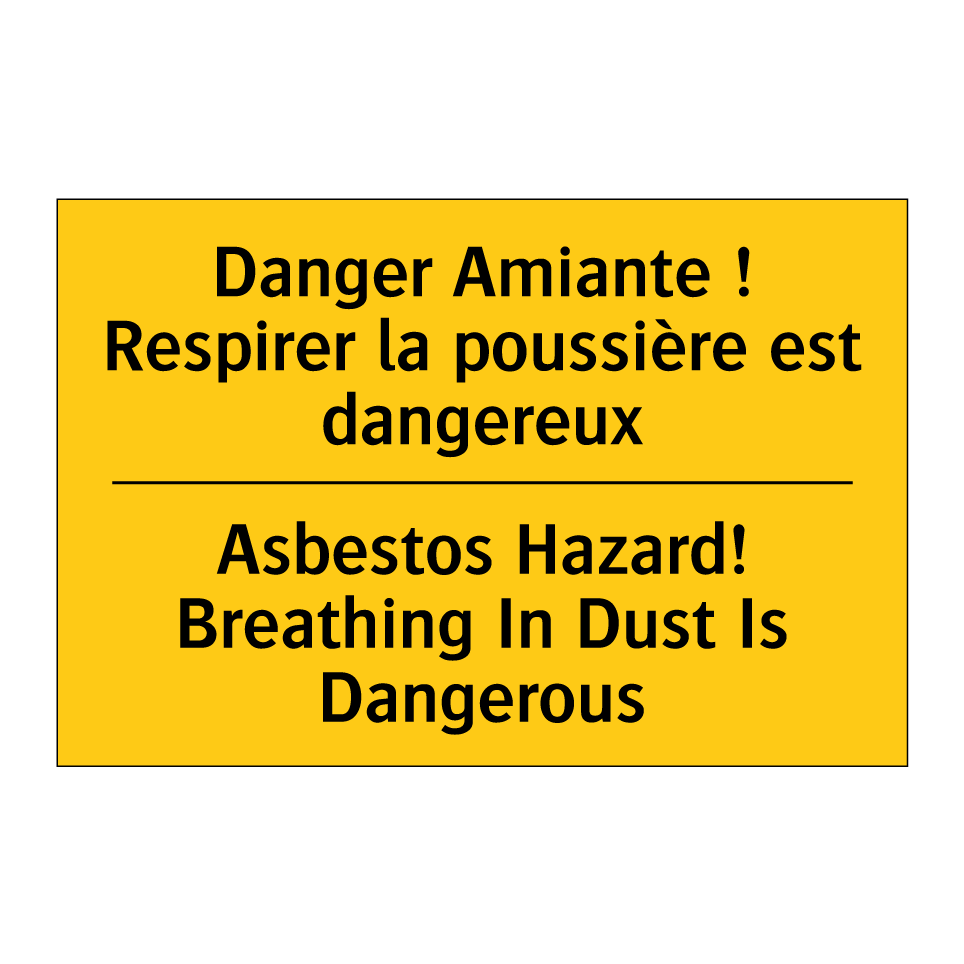Danger Amiante ! Respirer la poussière /.../ - Asbestos Hazard! Breathing In /.../