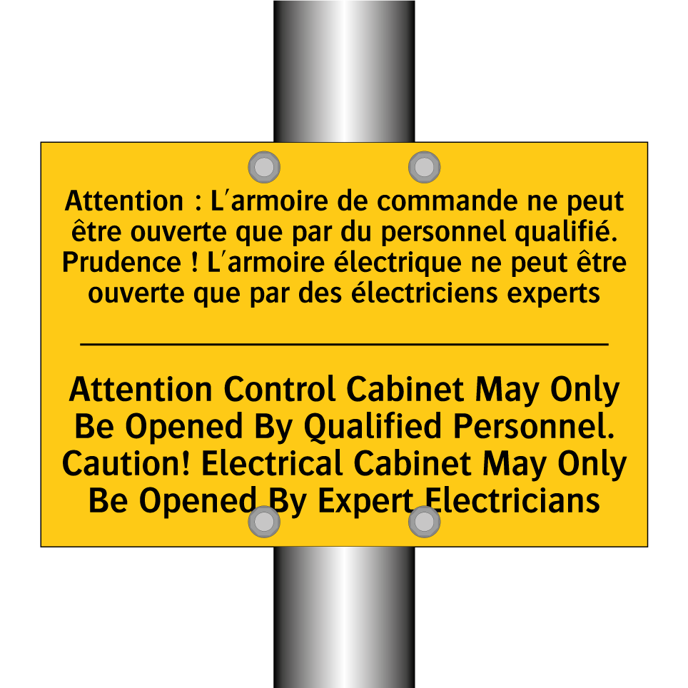 Attention : L'armoire de commande /.../ - Attention Control Cabinet May /.../