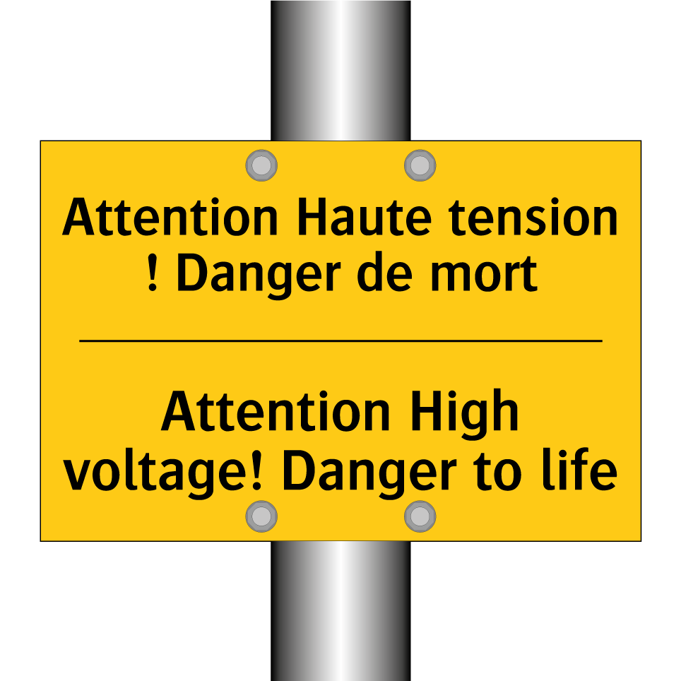Attention Haute tension ! Danger /.../ - Attention High voltage! Danger /.../