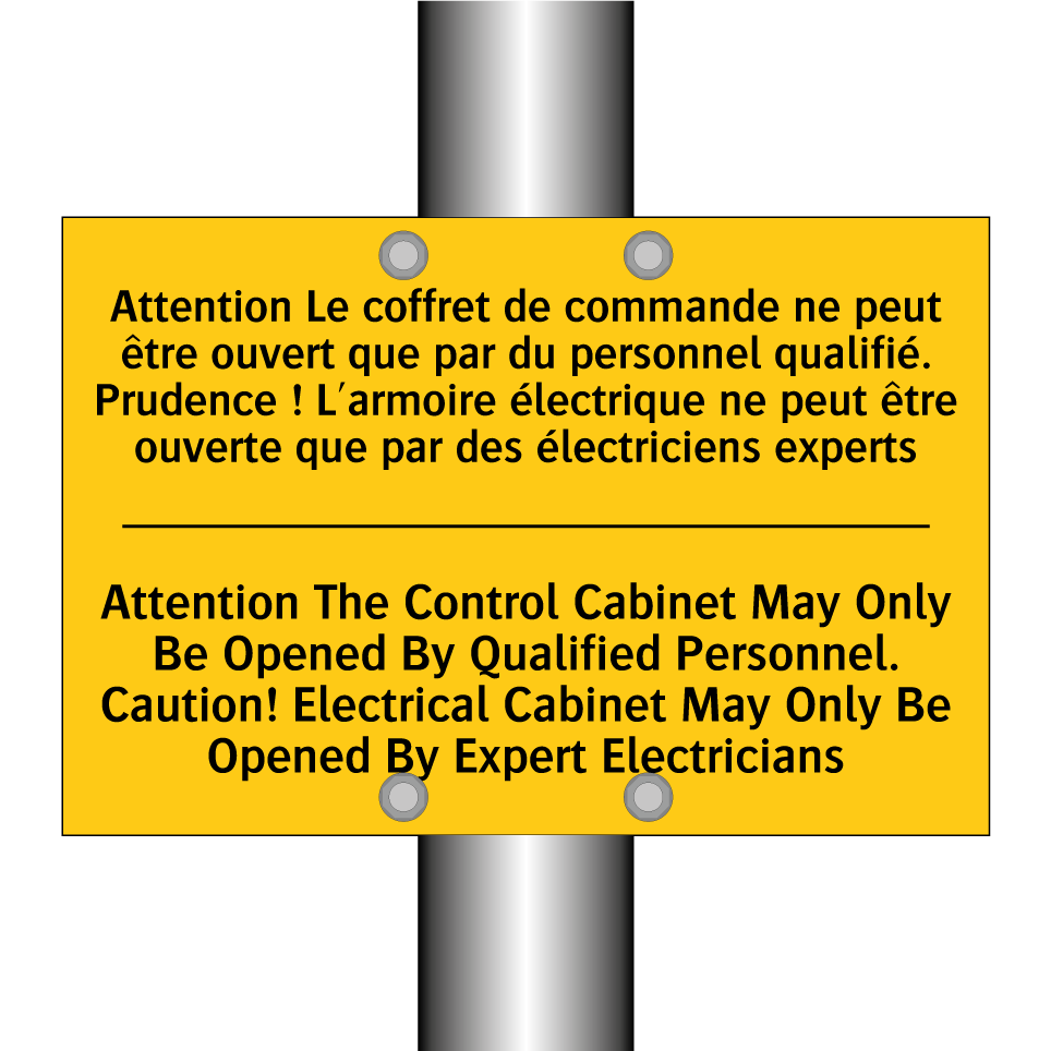 Attention Le coffret de commande /.../ - Attention The Control Cabinet /.../