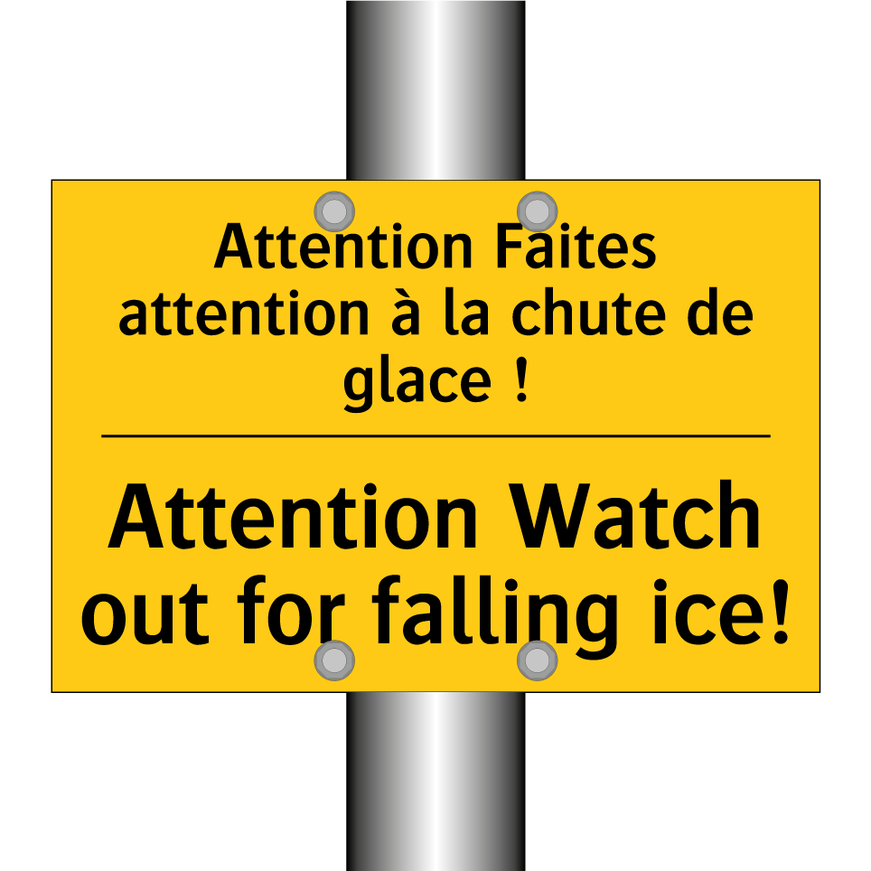 Attention Faites attention à la /.../ - Attention Watch out for falling /.../