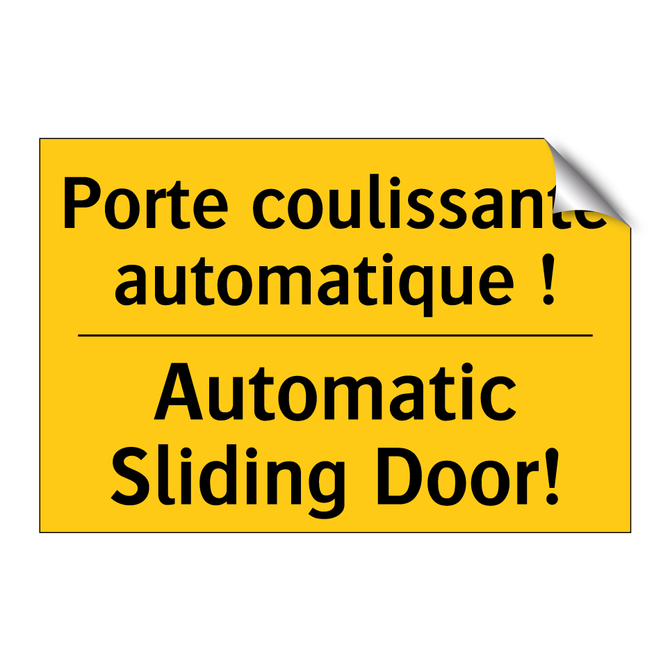 Porte coulissante automatique /.../ - Automatic Sliding Door!