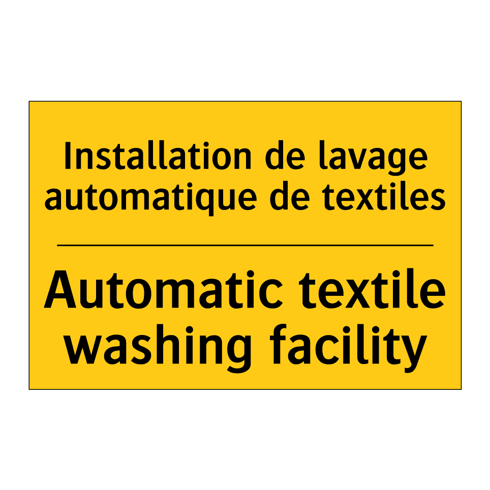 Installation de lavage automatique /.../ - Automatic textile washing facility /.../