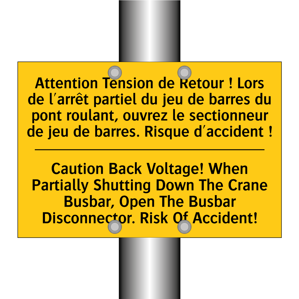 Attention Tension de Retour ! /.../ - Caution Back Voltage! When Partially /.../