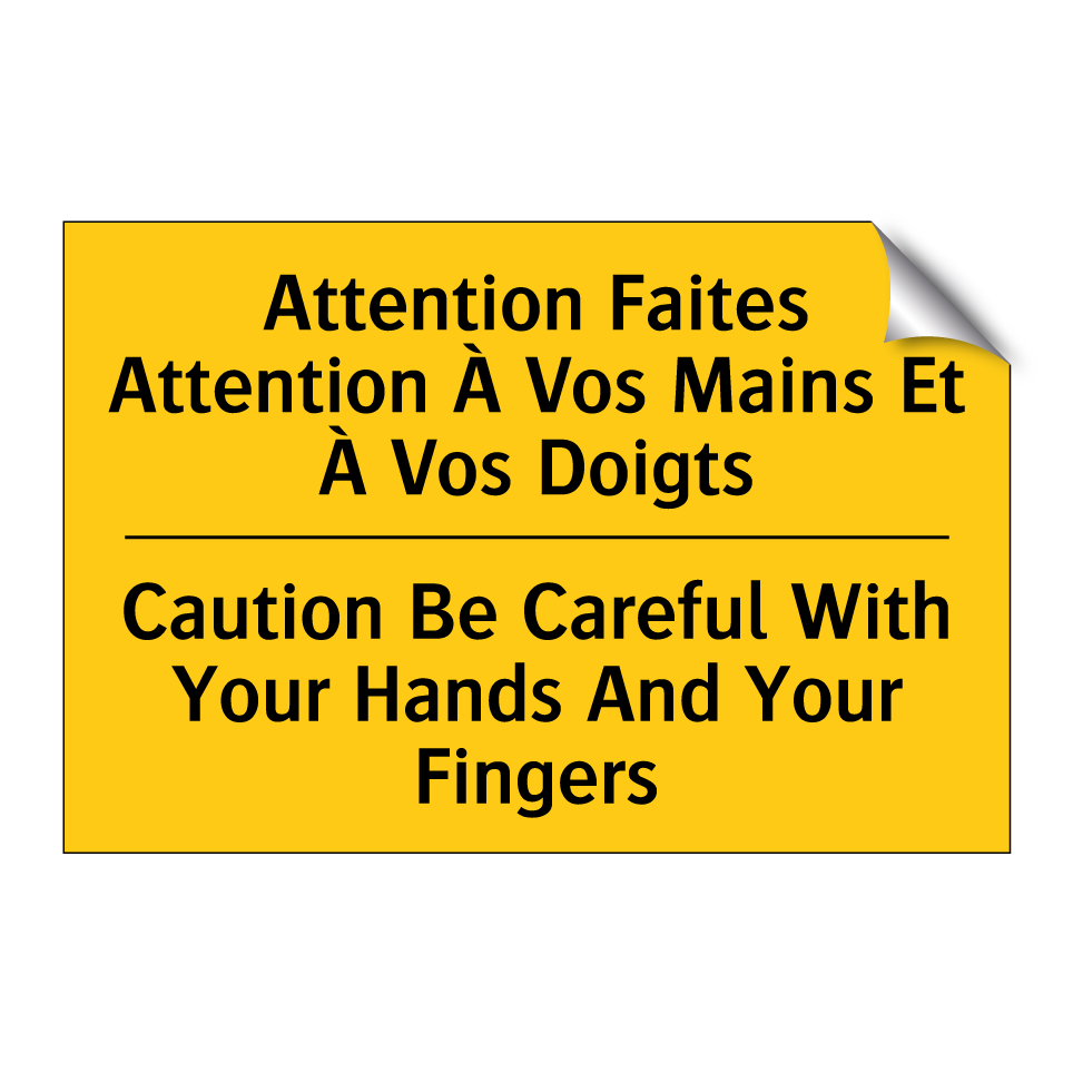 Attention Faites Attention À Vos /.../ - Caution Be Careful With Your Hands /.../