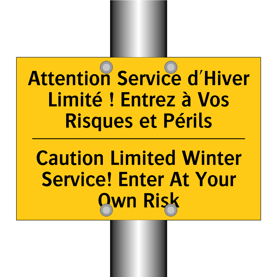 Attention Service d'Hiver Limité /.../ - Caution Limited Winter Service! /.../