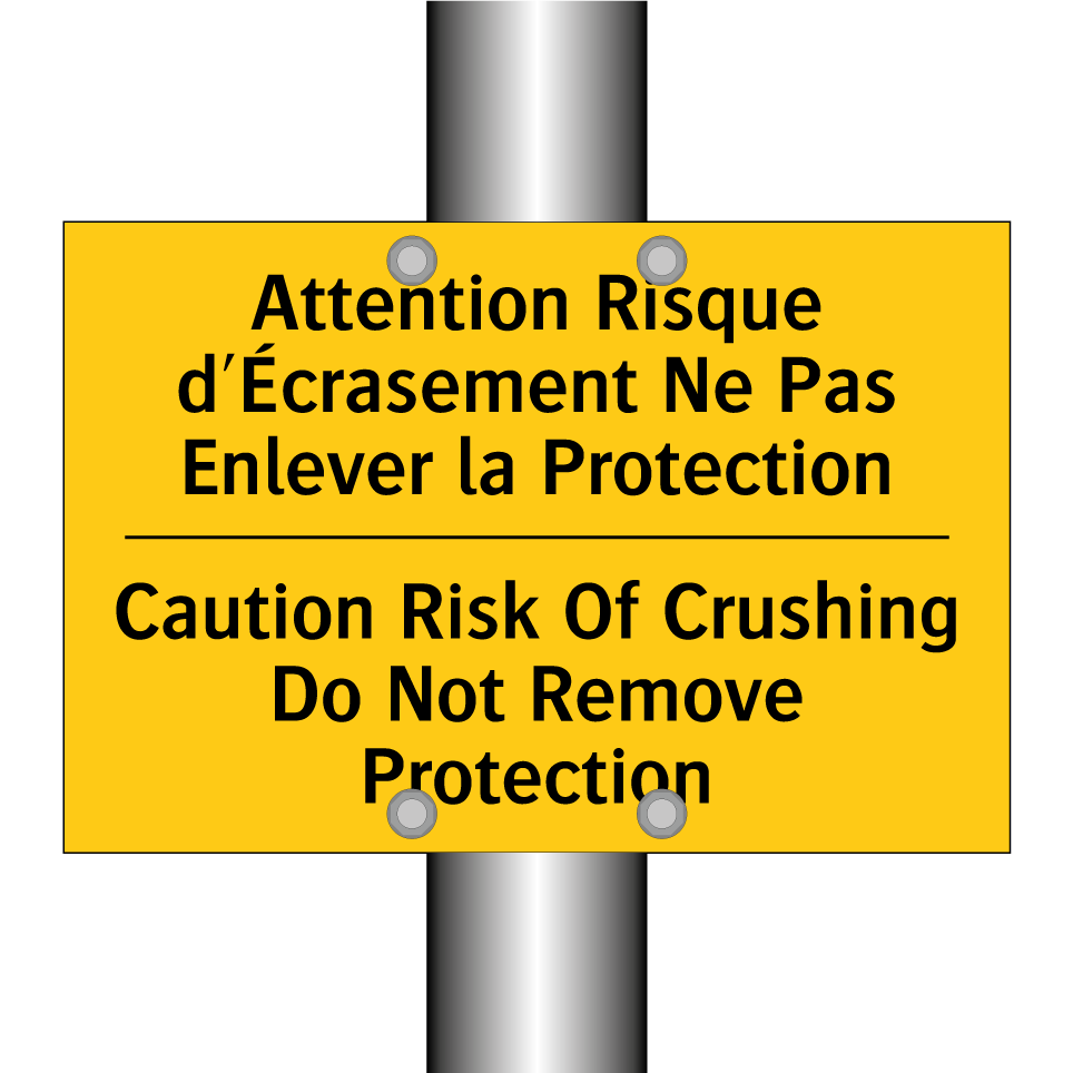 Attention Risque d'Écrasement /.../ - Caution Risk Of Crushing Do Not /.../