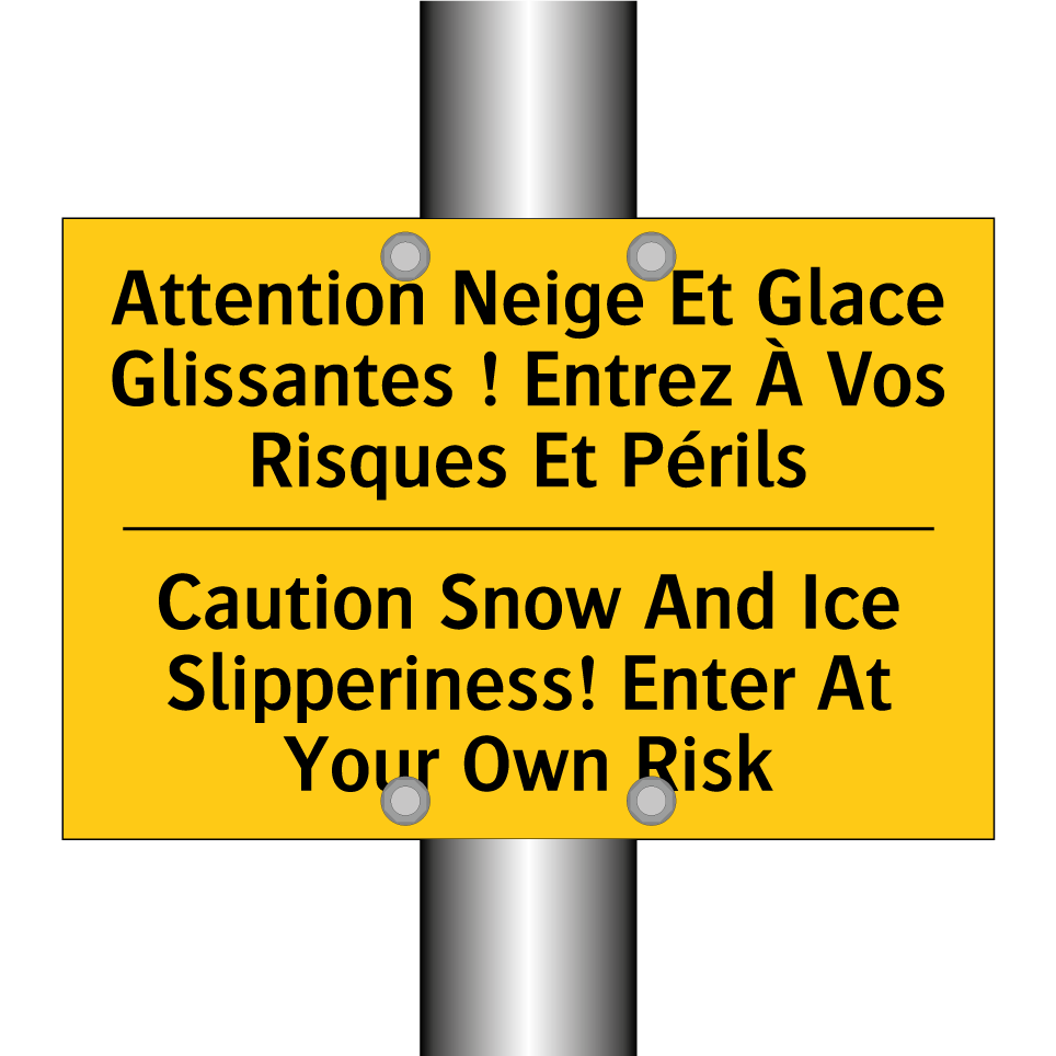 Attention Neige Et Glace Glissantes /.../ - Caution Snow And Ice Slipperiness! /.../