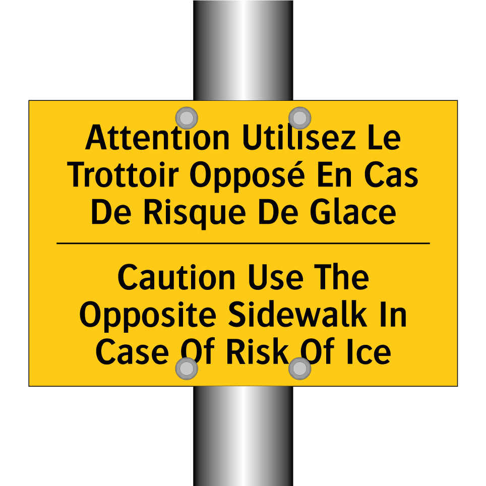 Attention Utilisez Le Trottoir /.../ - Caution Use The Opposite Sidewalk /.../