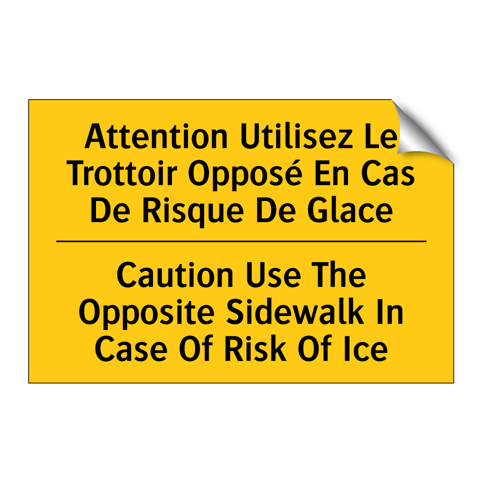 Attention Utilisez Le Trottoir /.../ - Caution Use The Opposite Sidewalk /.../