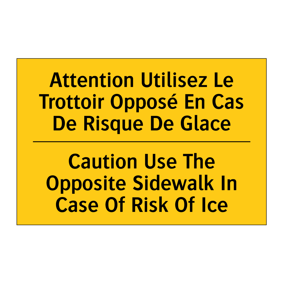 Attention Utilisez Le Trottoir /.../ - Caution Use The Opposite Sidewalk /.../