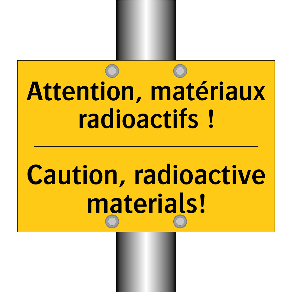 Attention, matériaux radioactifs /.../ - Caution, radioactive materials! /.../