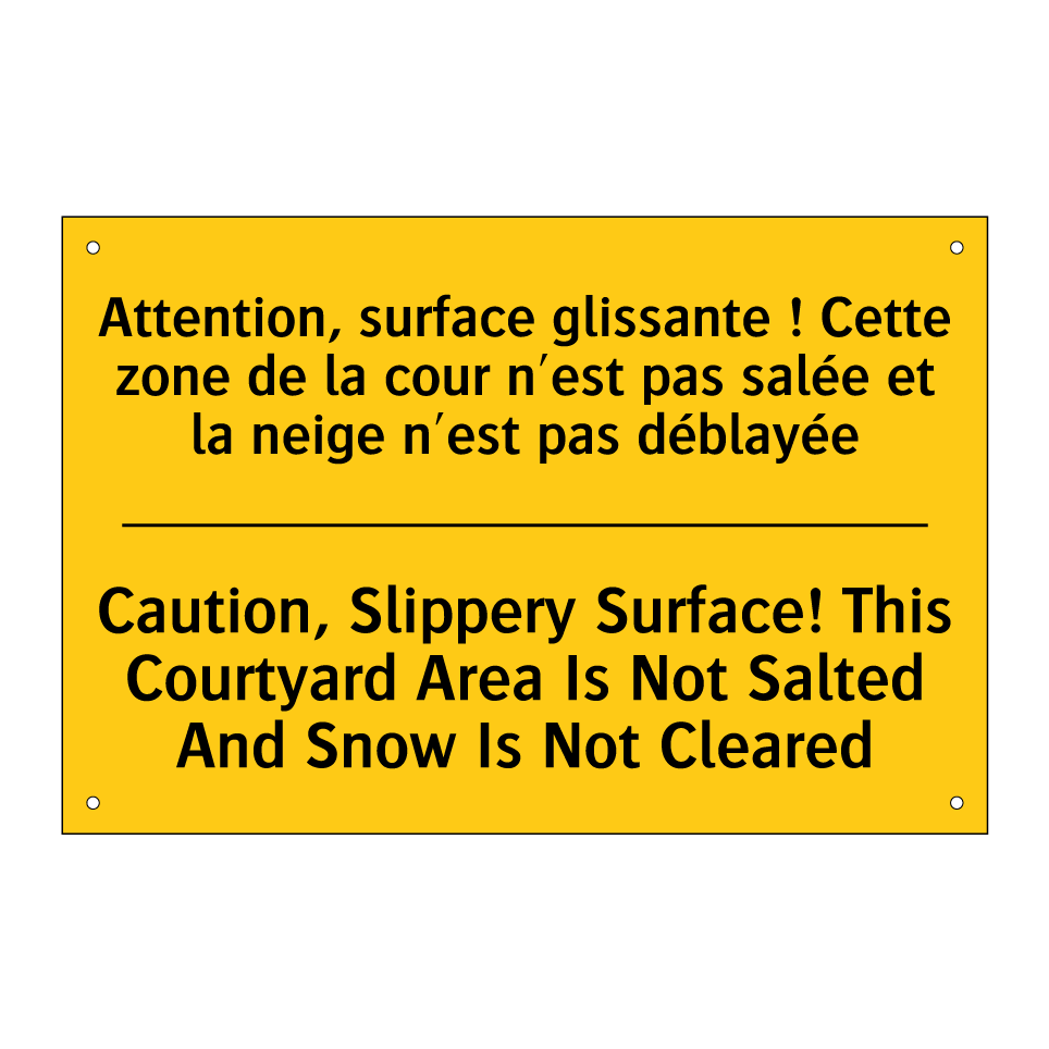 Attention, surface glissante ! /.../ - Caution, Slippery Surface! This /.../