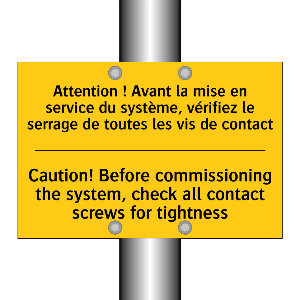 Attention ! Avant la mise en service /.../ - Caution! Before commissioning /.../
