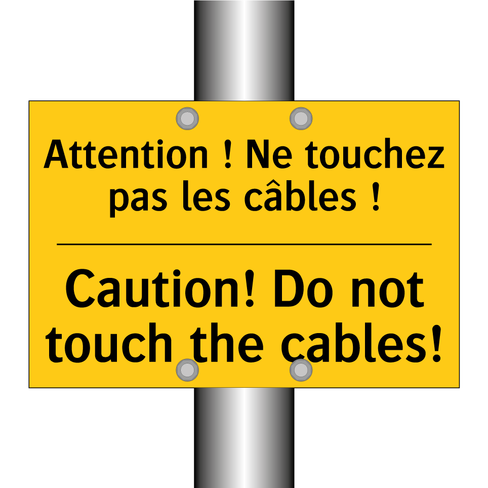 Attention ! Ne touchez pas les /.../ - Caution! Do not touch the cables! /.../
