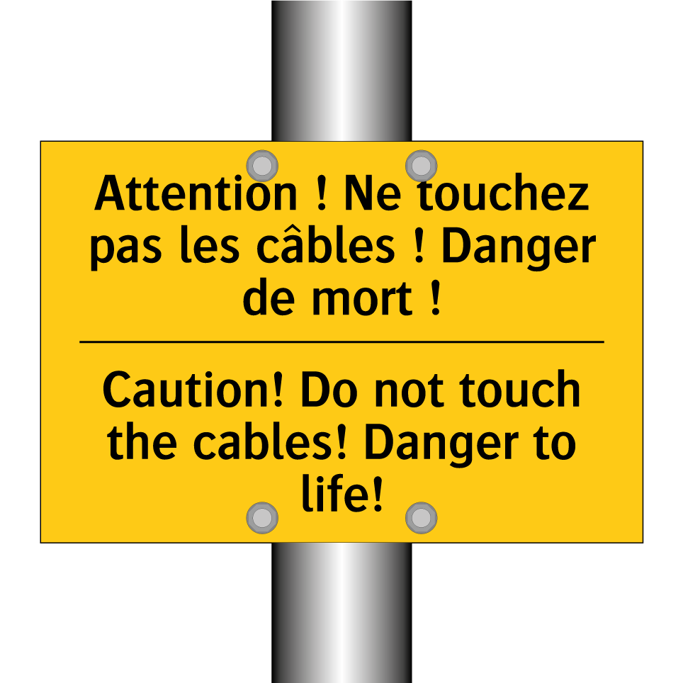 Attention ! Ne touchez pas les /.../ - Caution! Do not touch the cables! /.../