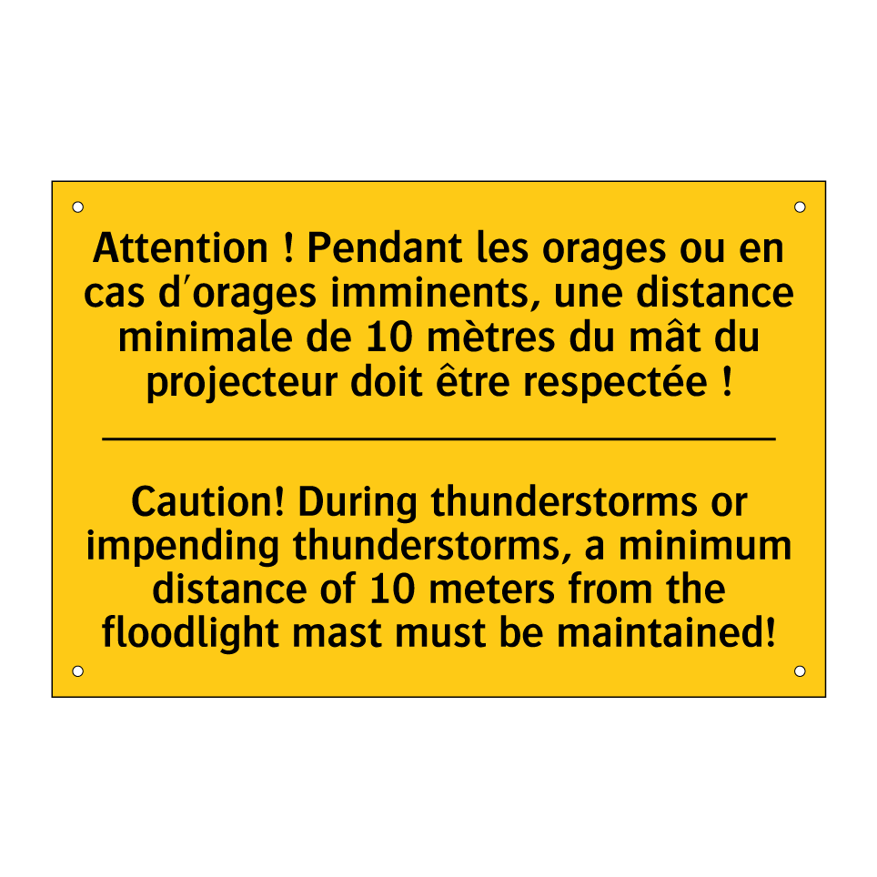 Attention ! Pendant les orages /.../ - Caution! During thunderstorms /.../
