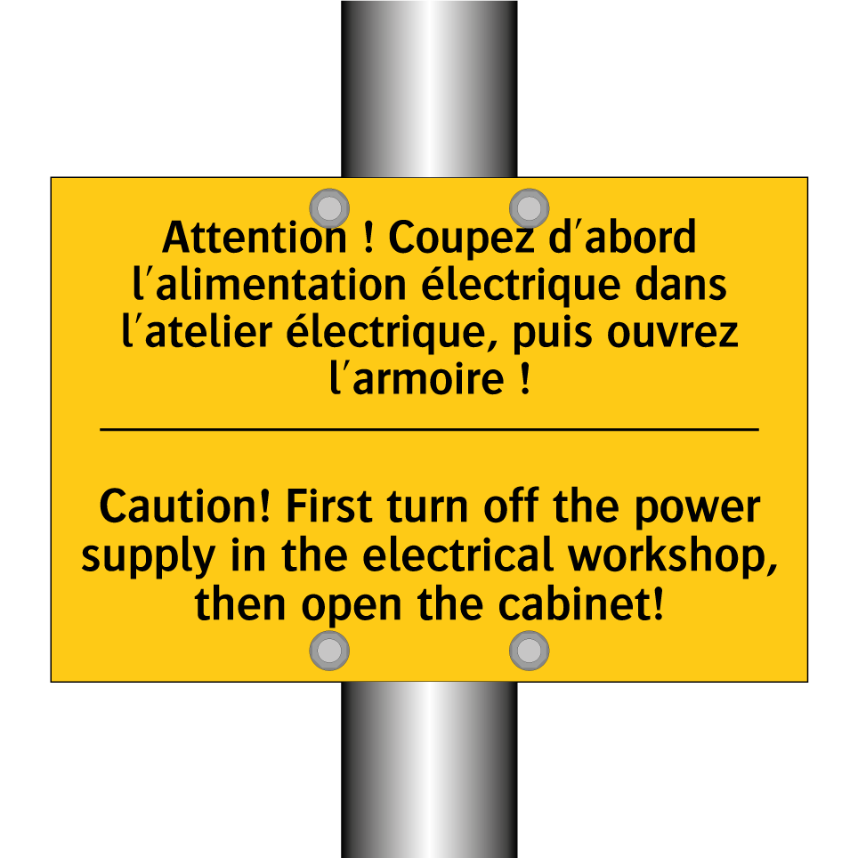 Attention ! Coupez d'abord l'alimentation /.../ - Caution! First turn off the power /.../