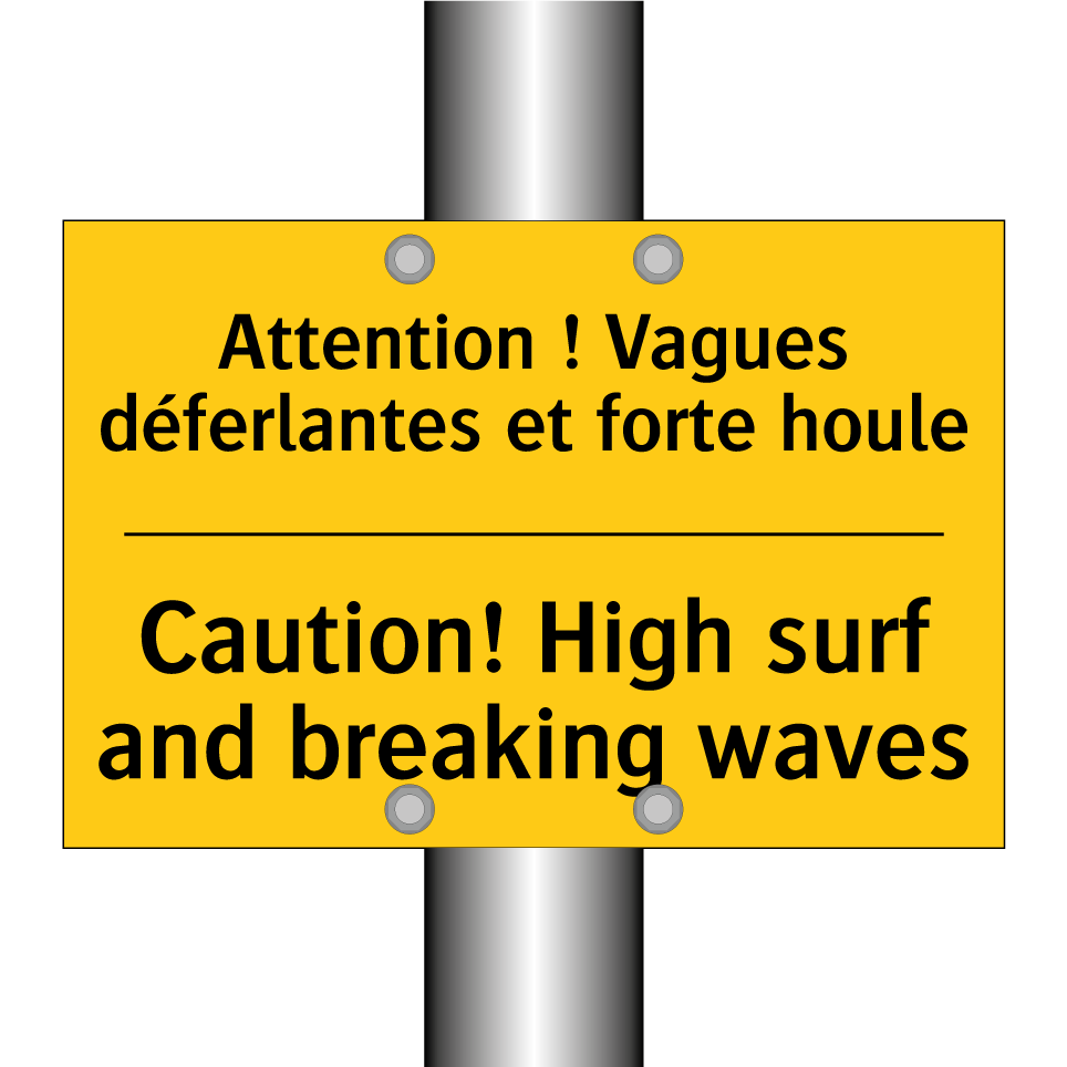 Attention ! Vagues déferlantes /.../ - Caution! High surf and breaking /.../