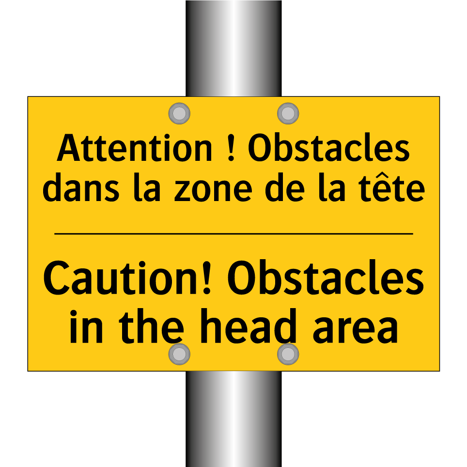 Attention ! Obstacles dans la /.../ - Caution! Obstacles in the head /.../