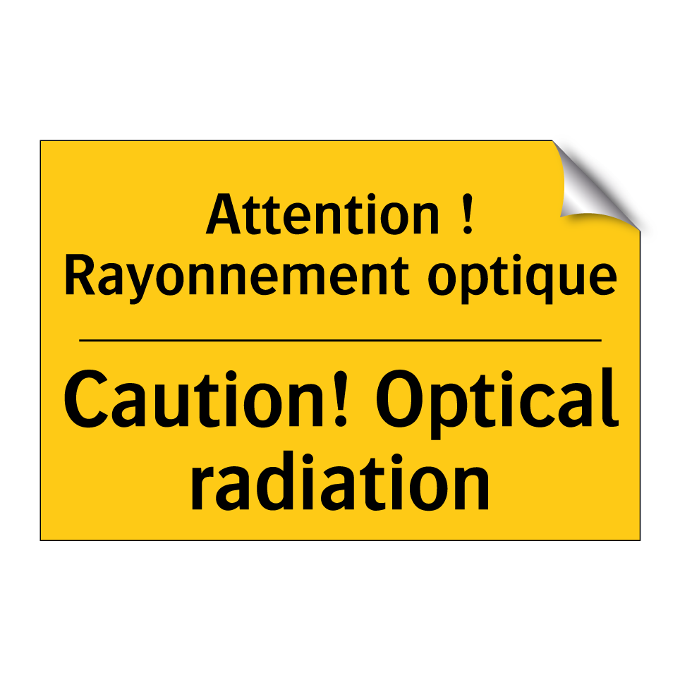 Attention ! Rayonnement optique /.../ - Caution! Optical radiation