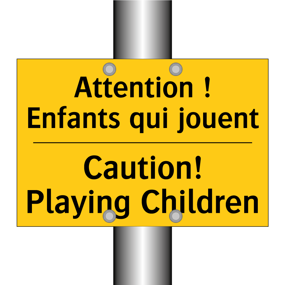 Attention ! Enfants qui jouent - Caution! Playing Children